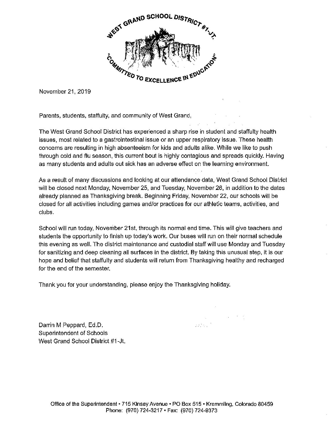 School Closure Information